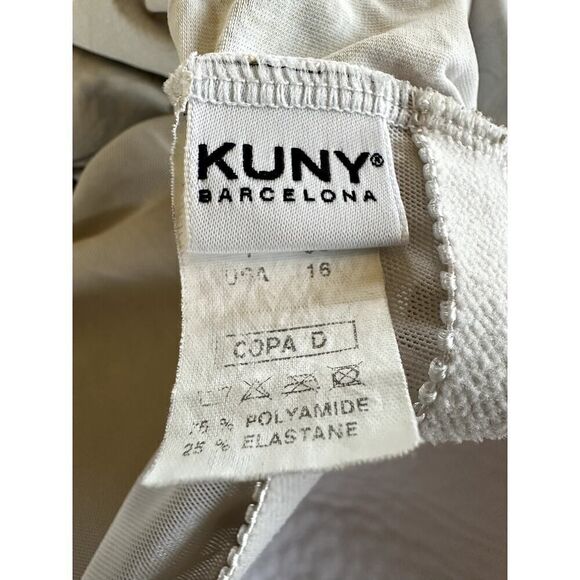 KUNY BARCELONA Women's Paisley Floral Tankini One Piece Swimsuit Pink Size 16 - Picture 2 of 9